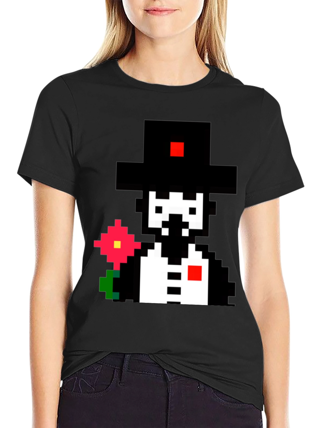 Pixel Art Gentleman T-Shirt