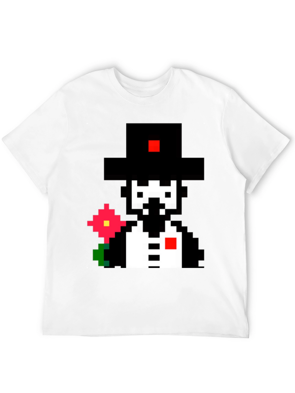Pixel Art Gentleman T-Shirt