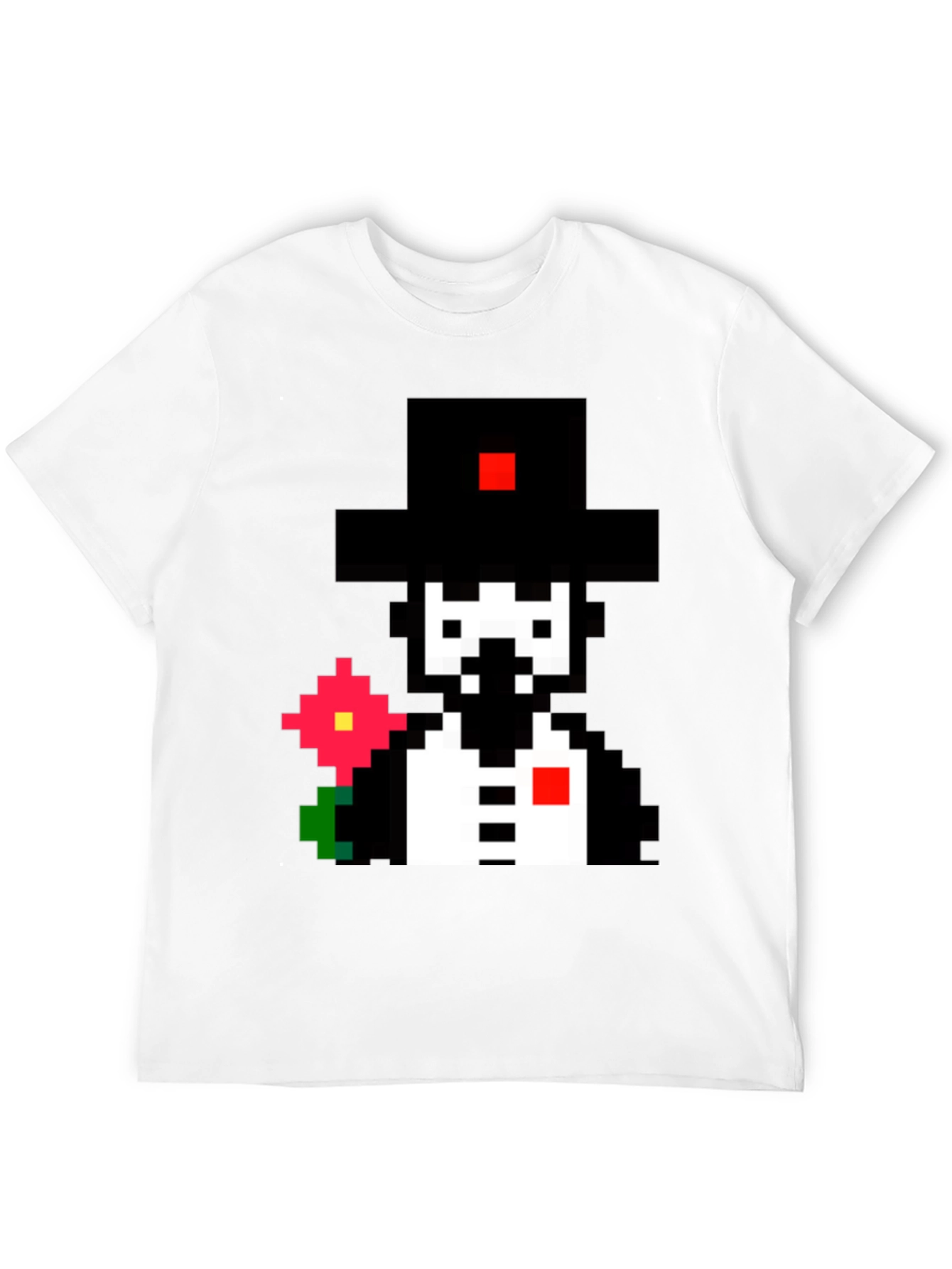 Pixel Art Gentleman T-Shirt