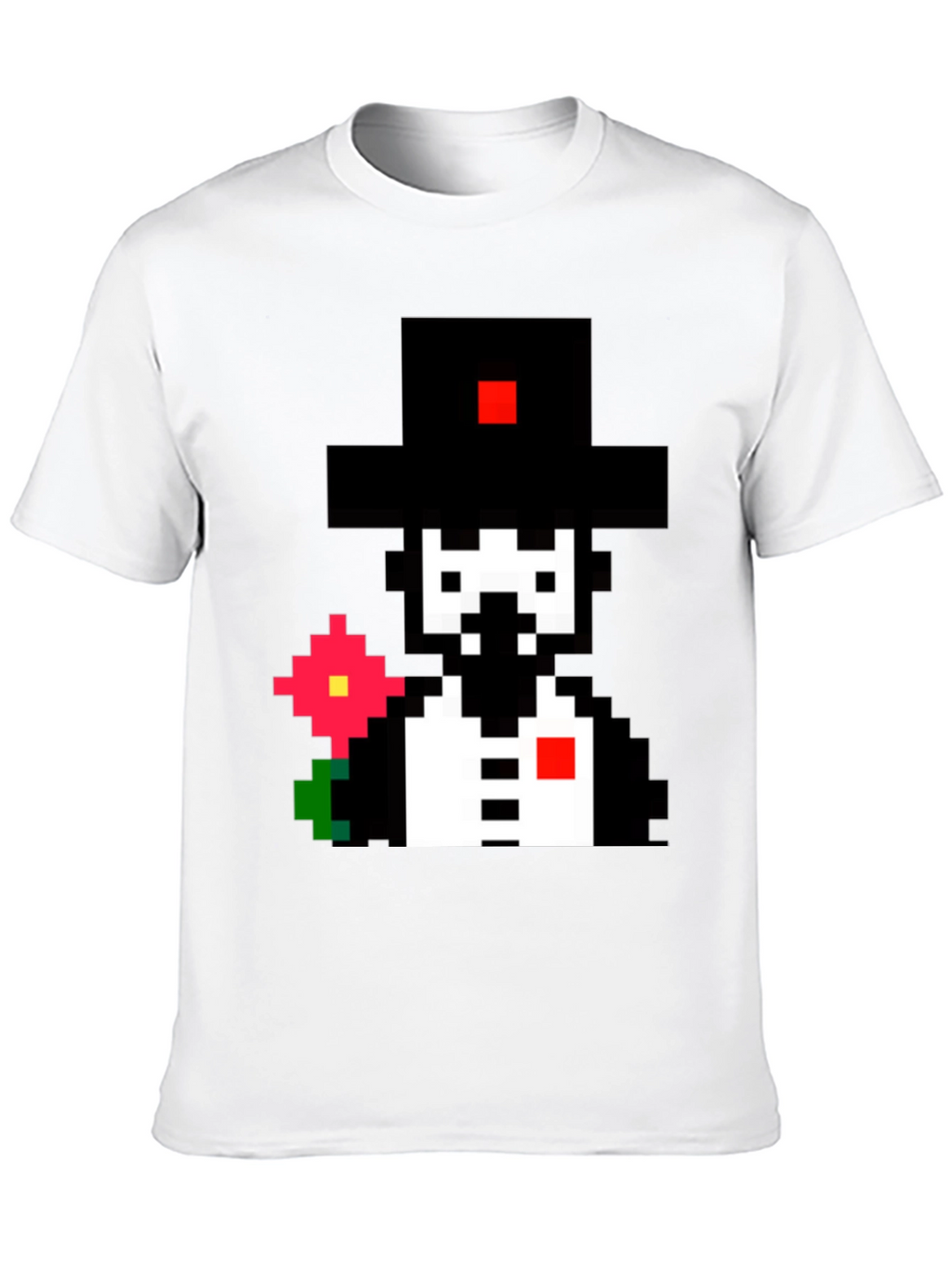 Pixel Art Gentleman T-Shirt