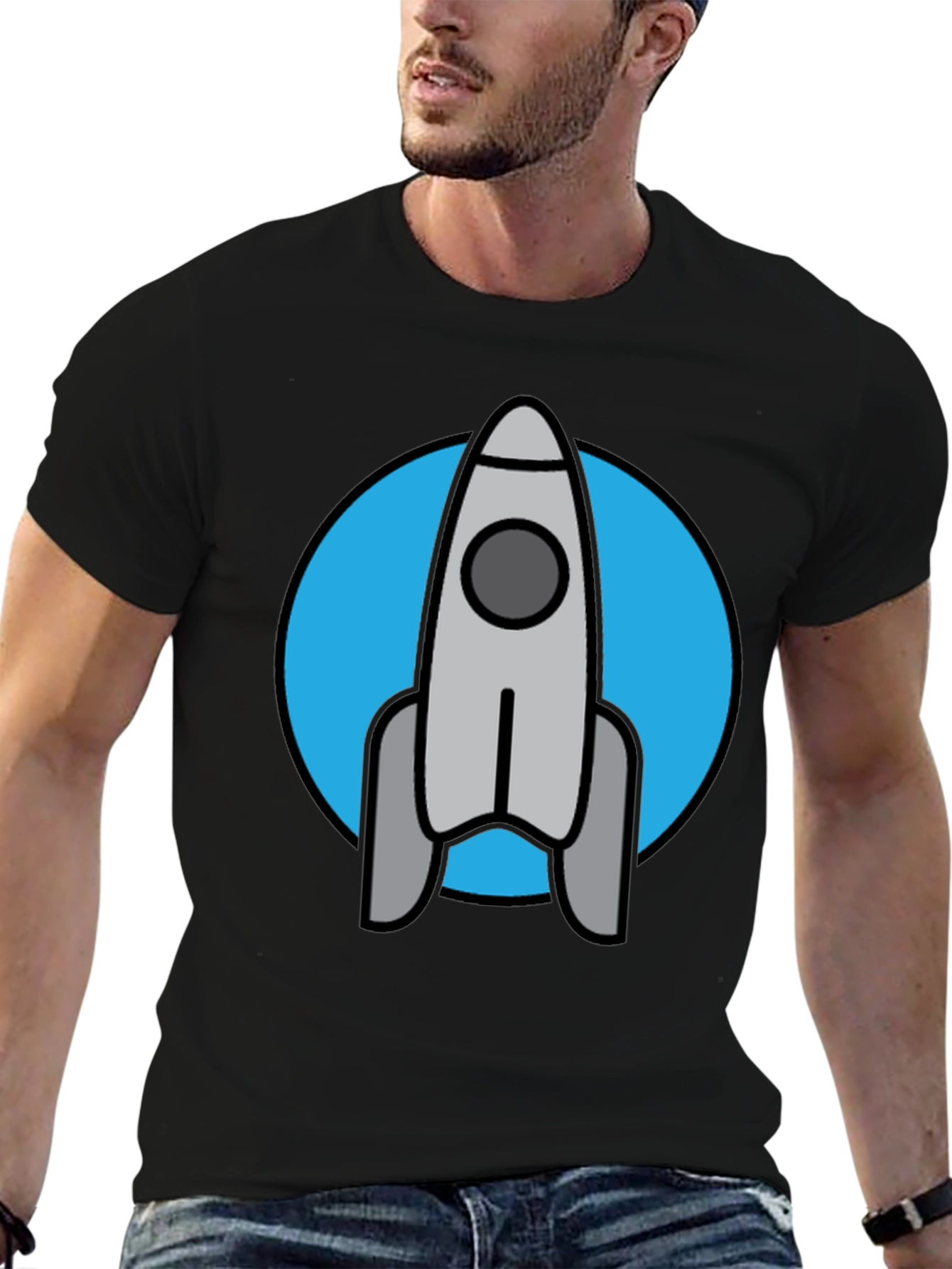Rocket Graphic Tee - Blast Off in Style!