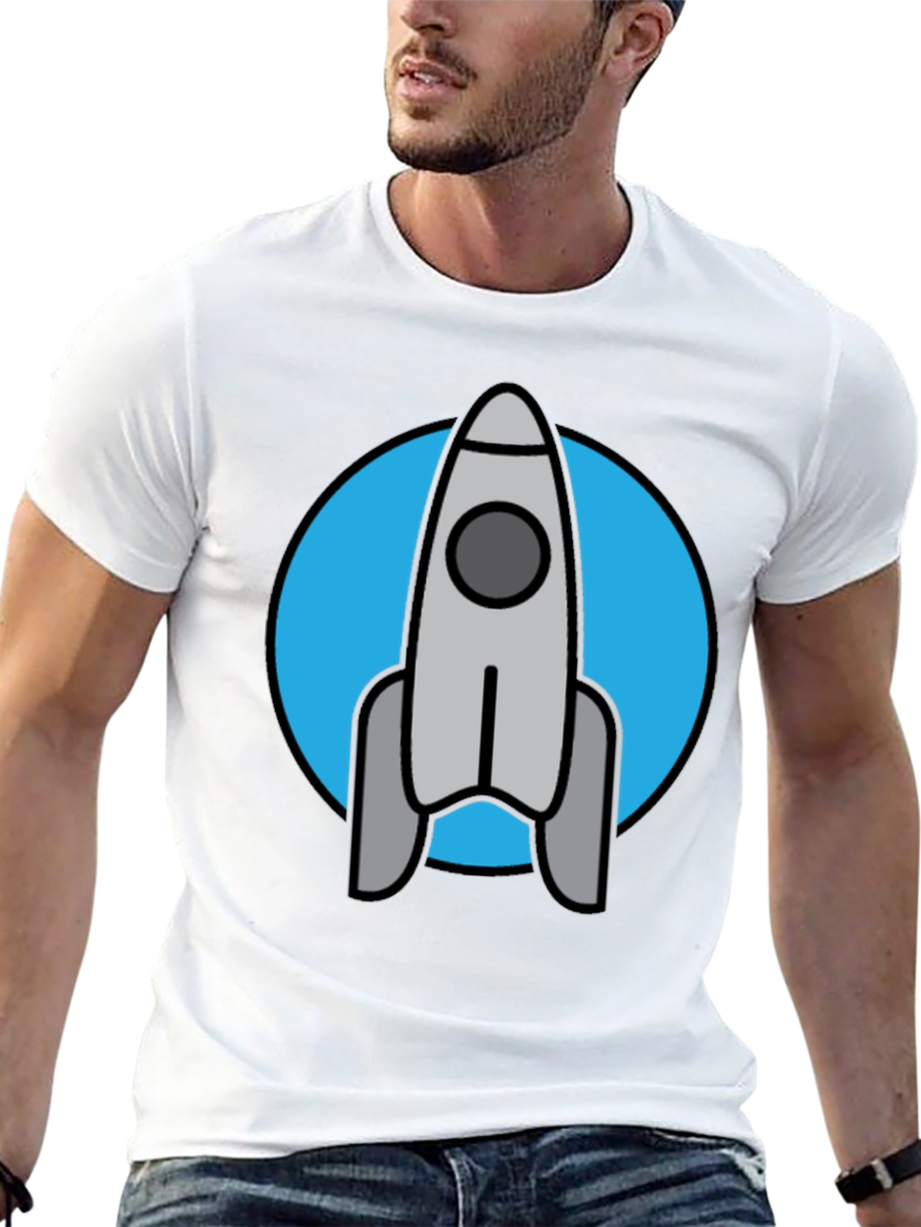 Rocket Graphic Tee - Blast Off in Style!