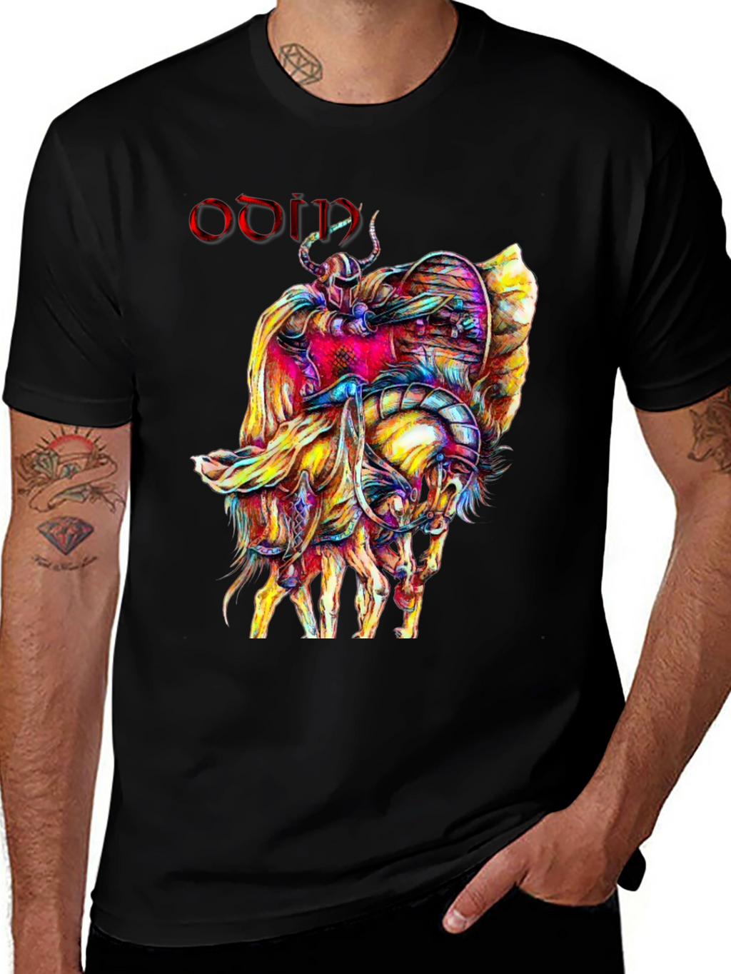 Odin T-Shirt Viking Norse Mythology Tee