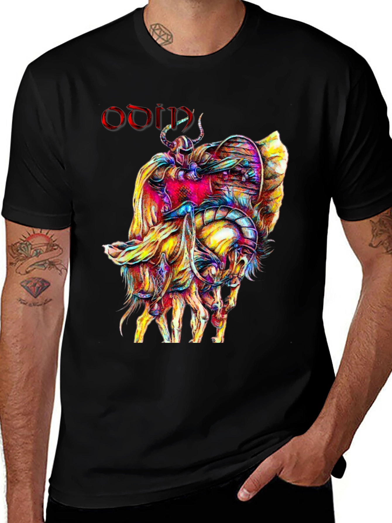 Odin T-Shirt Viking Norse Mythology Tee