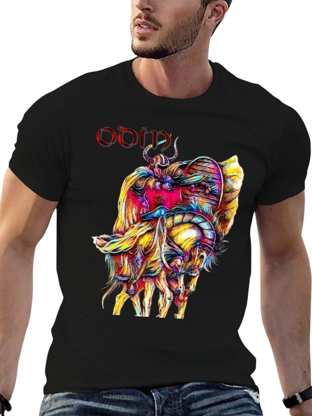 Odin T-Shirt Viking Norse Mythology Tee