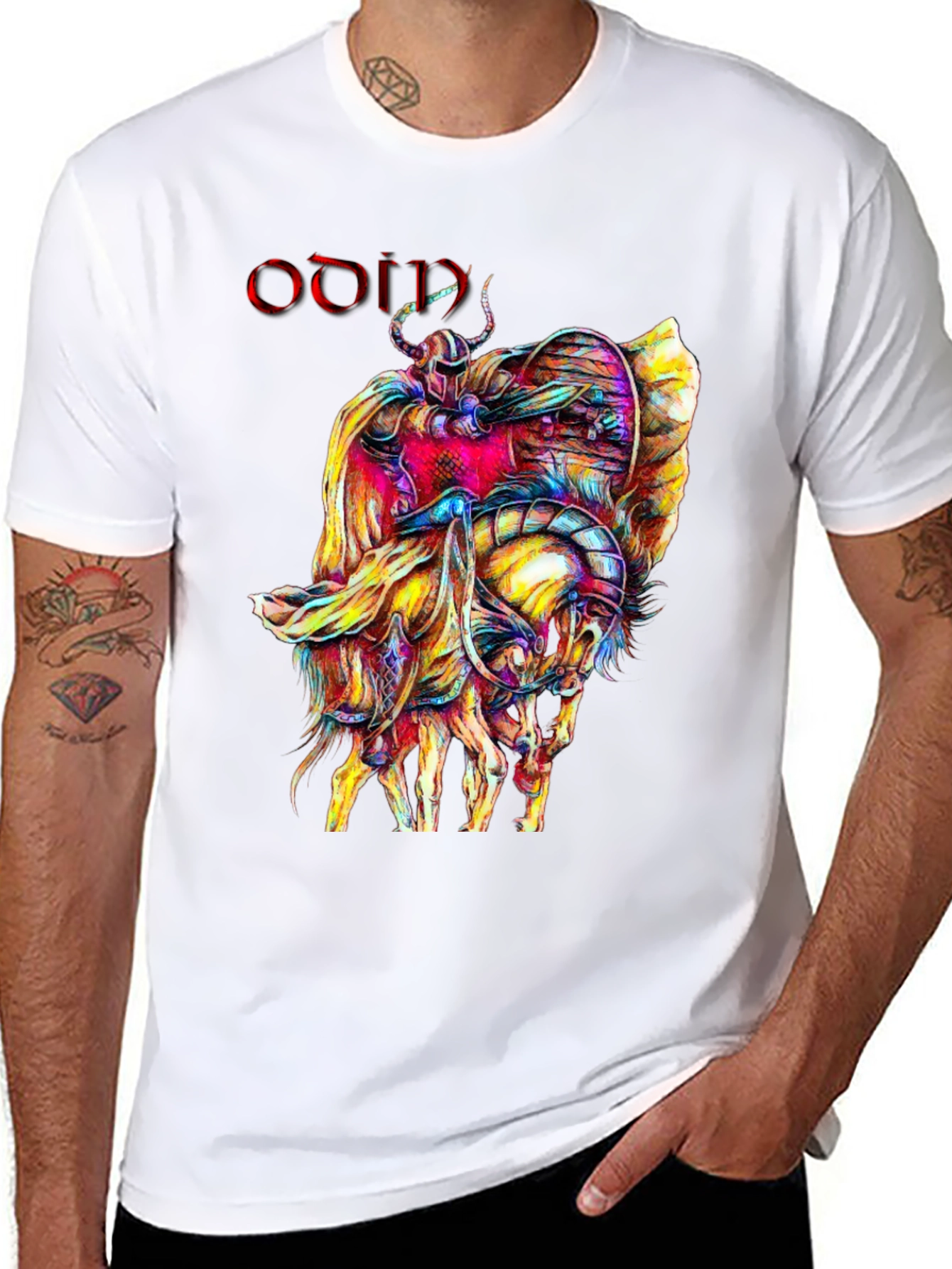 Odin T-Shirt Viking Norse Mythology Tee