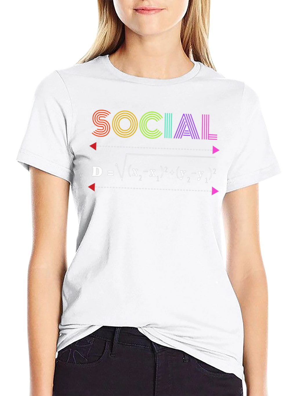 Social Distance Formula T-Shirt - Math Geek Tee