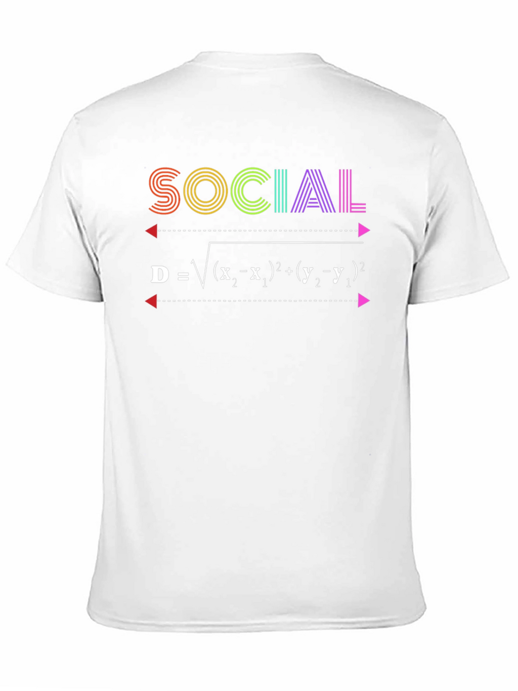 Social Distance Formula T-Shirt - Math Geek Tee