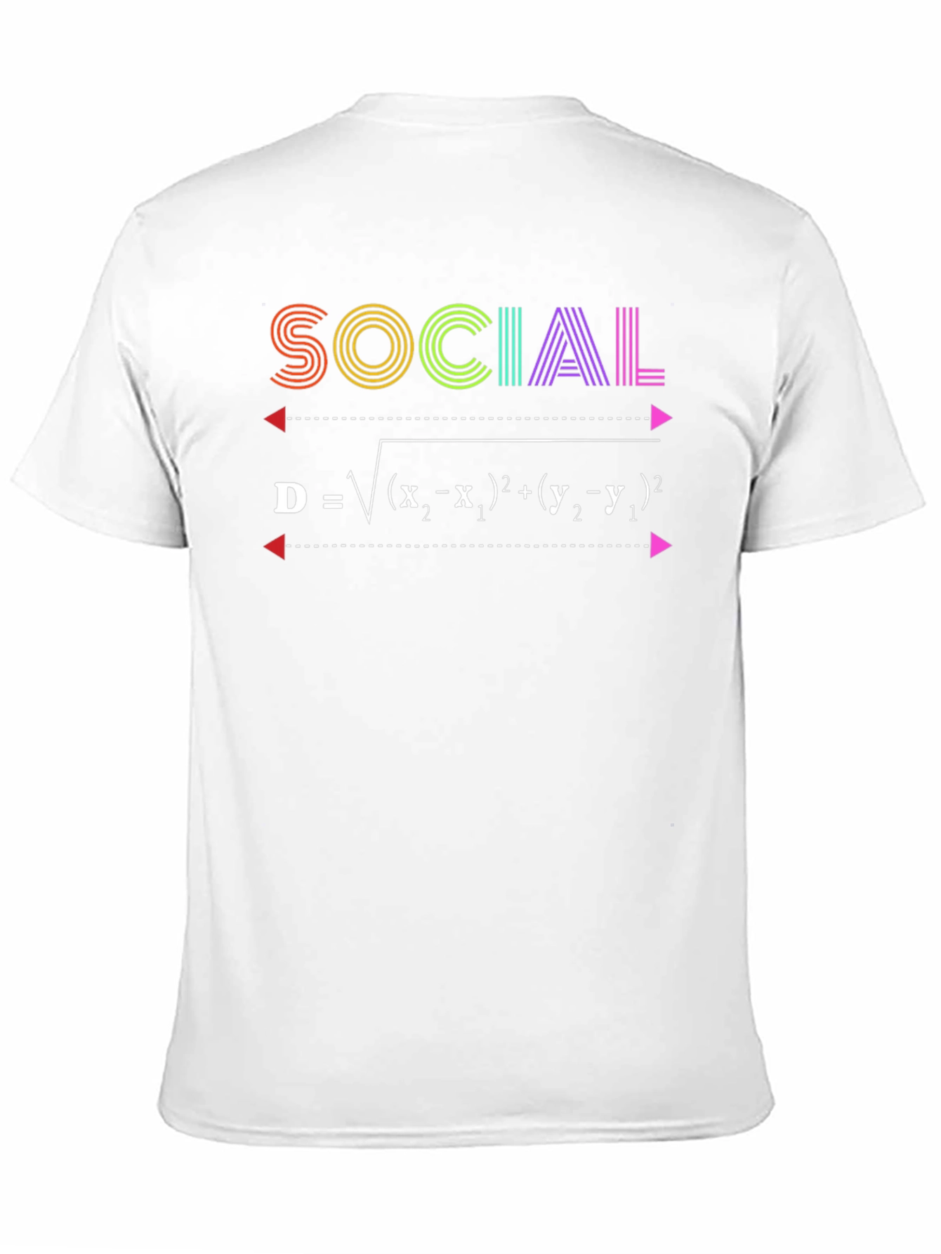 Social Distance Formula T-Shirt - Math Geek Tee