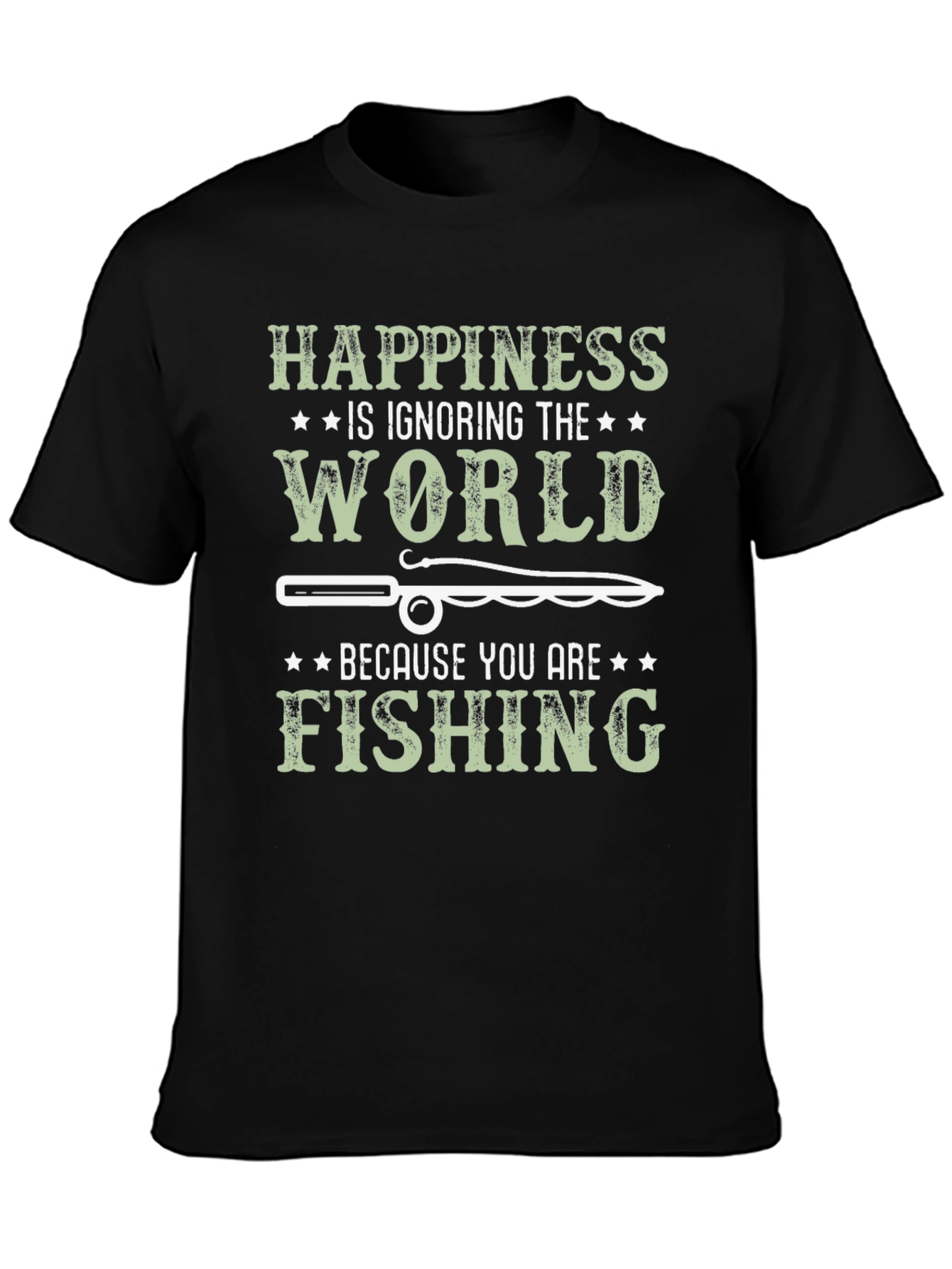 Happiness is Fishing T-Shirt - Anglers Dream!