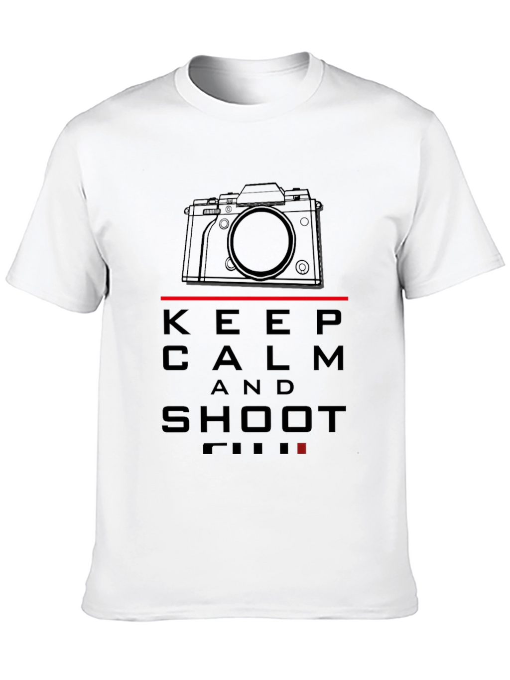Keep Calm and Shoot Film Black T-Shirt