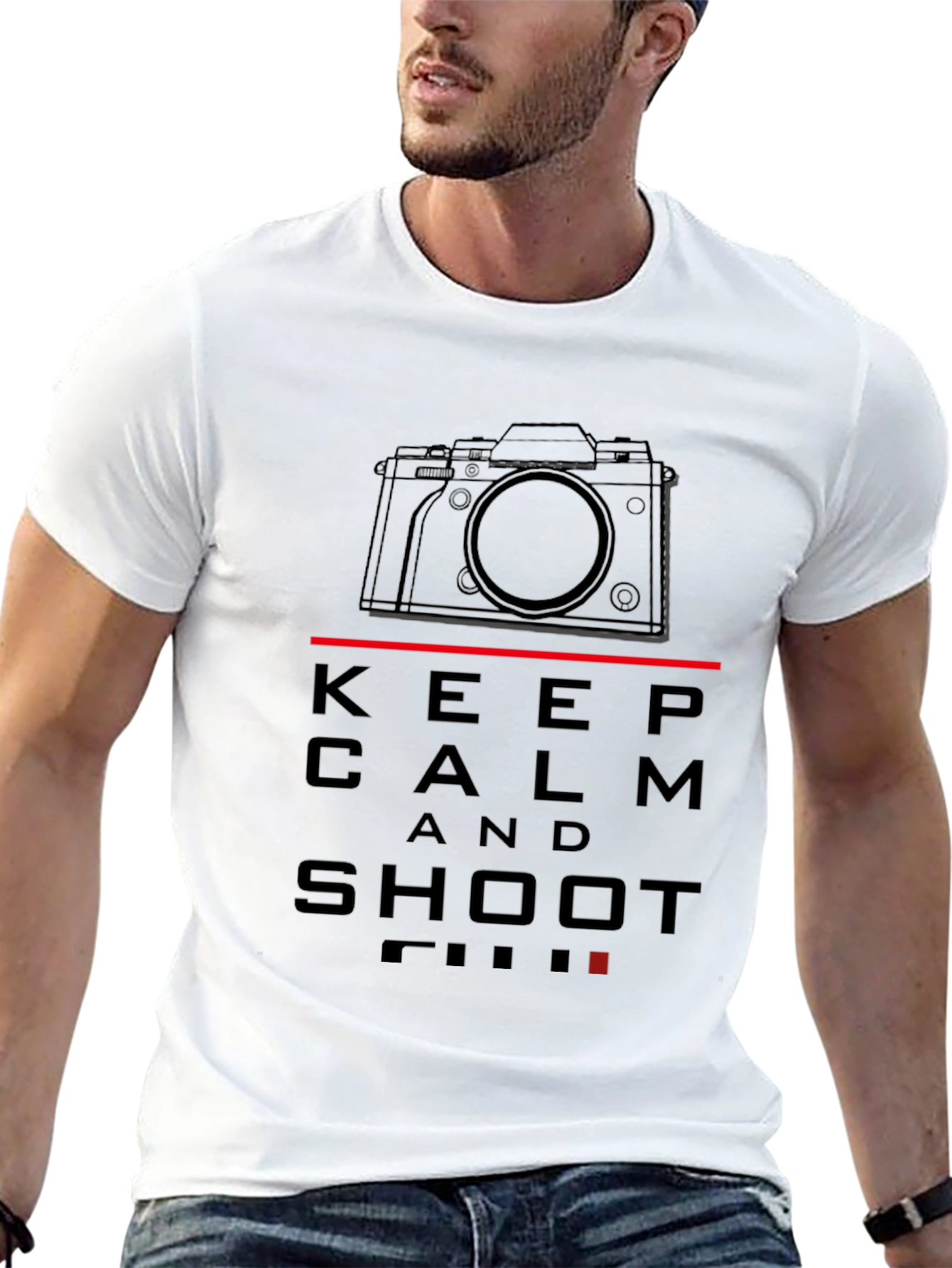 Keep Calm and Shoot Film Black T-Shirt