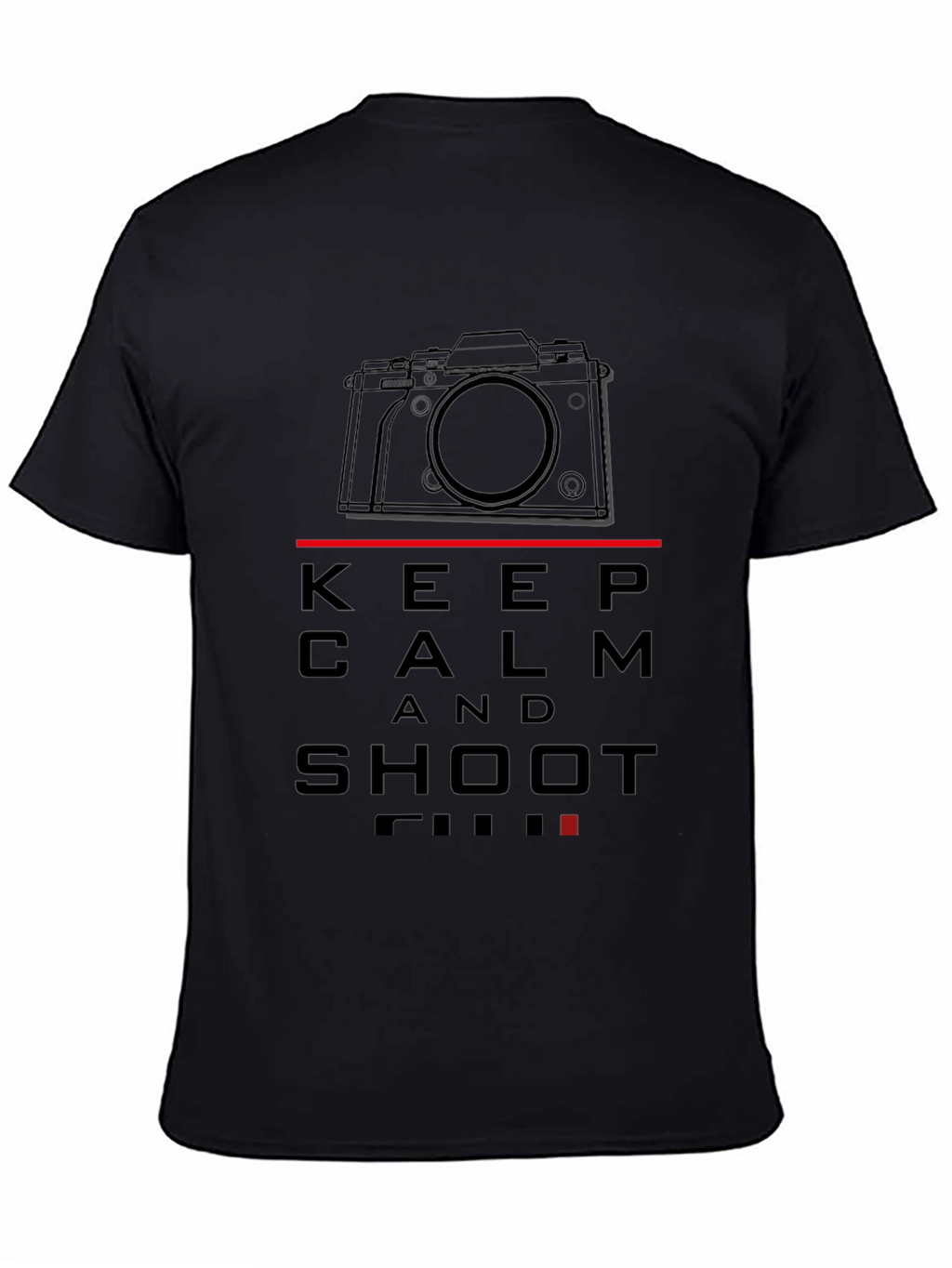 Keep Calm and Shoot Film Black T-Shirt