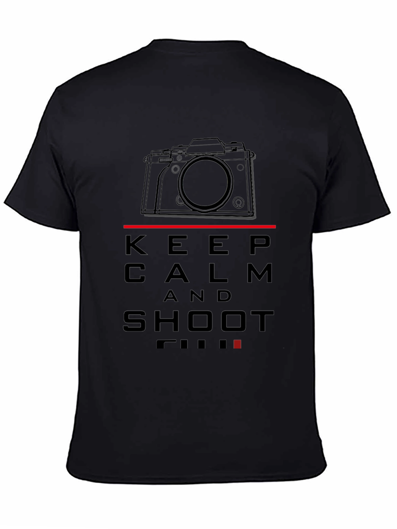 Keep Calm and Shoot Film Black T-Shirt