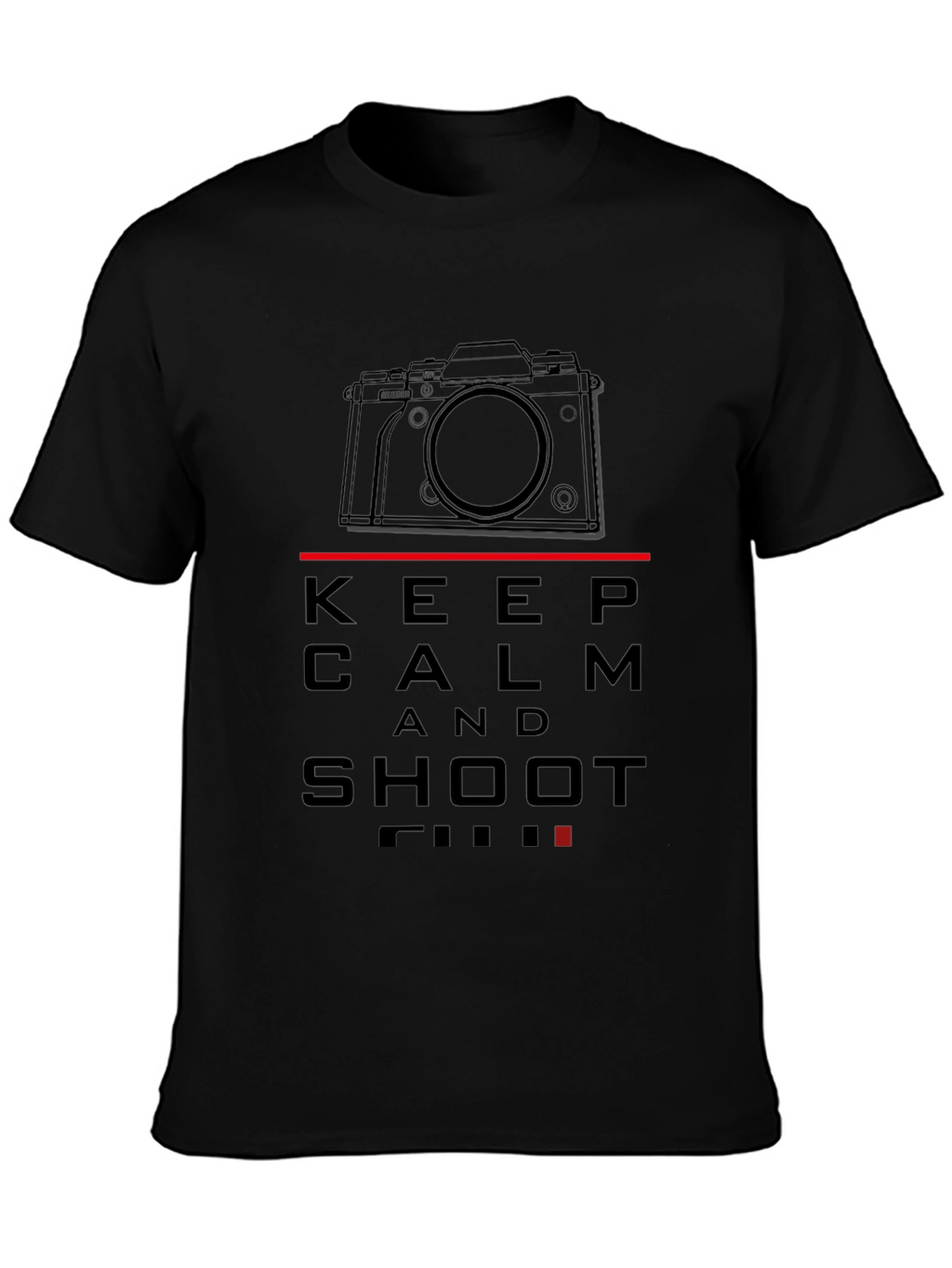 Keep Calm and Shoot Film Black T-Shirt