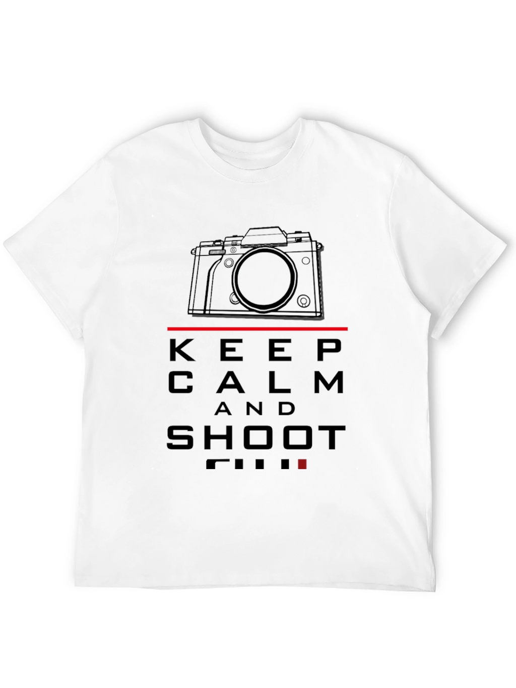Keep Calm and Shoot Film Black T-Shirt