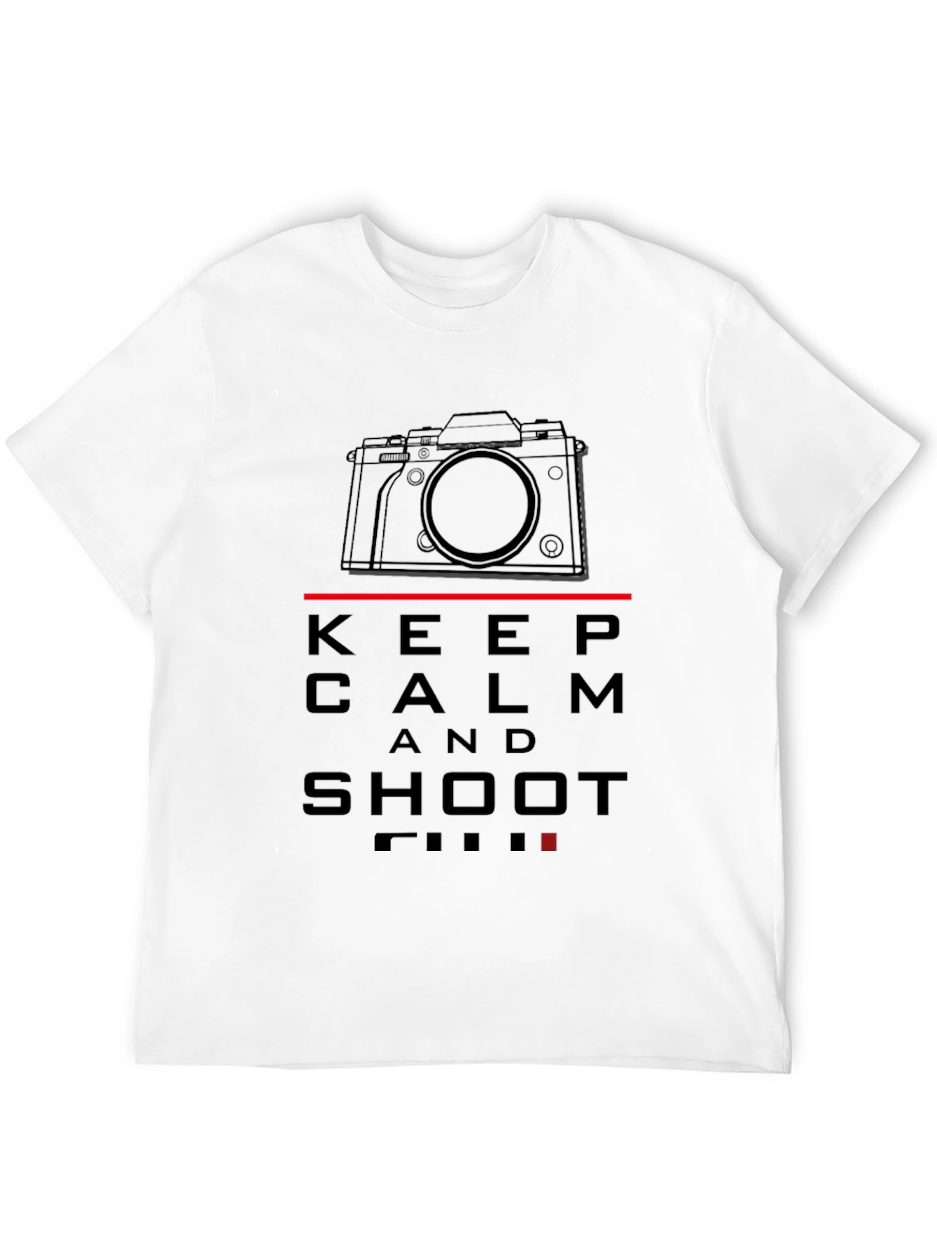 Keep Calm and Shoot Film Black T-Shirt