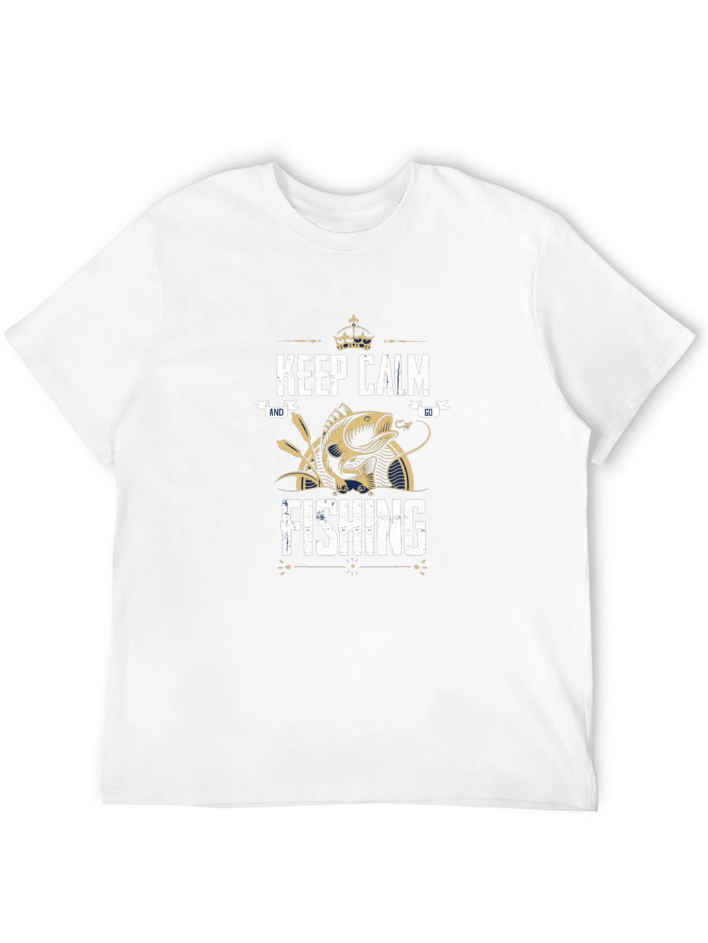 Keep Calm and Go Fishing Graphic T-Shirt