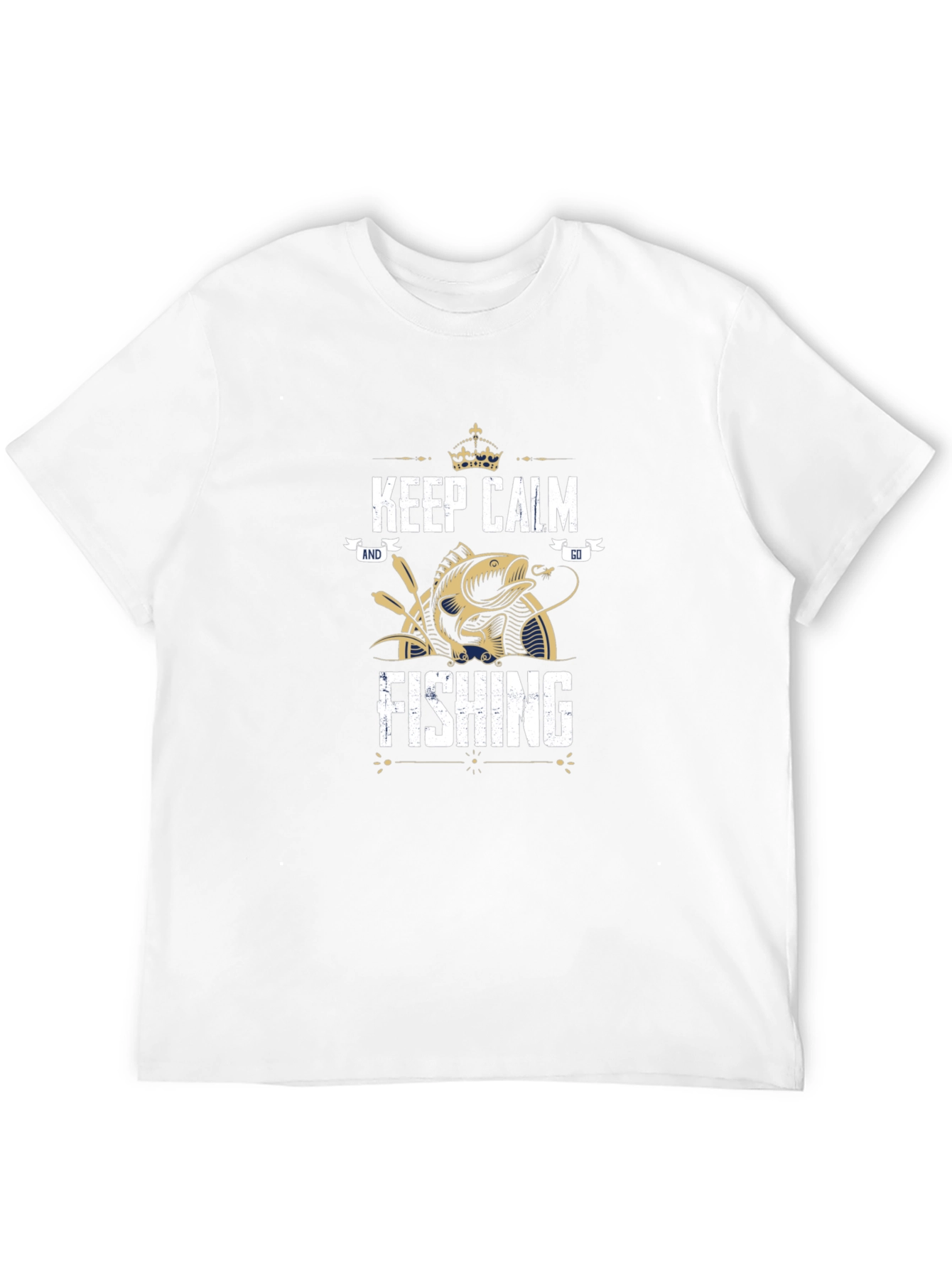 Keep Calm and Go Fishing Graphic T-Shirt
