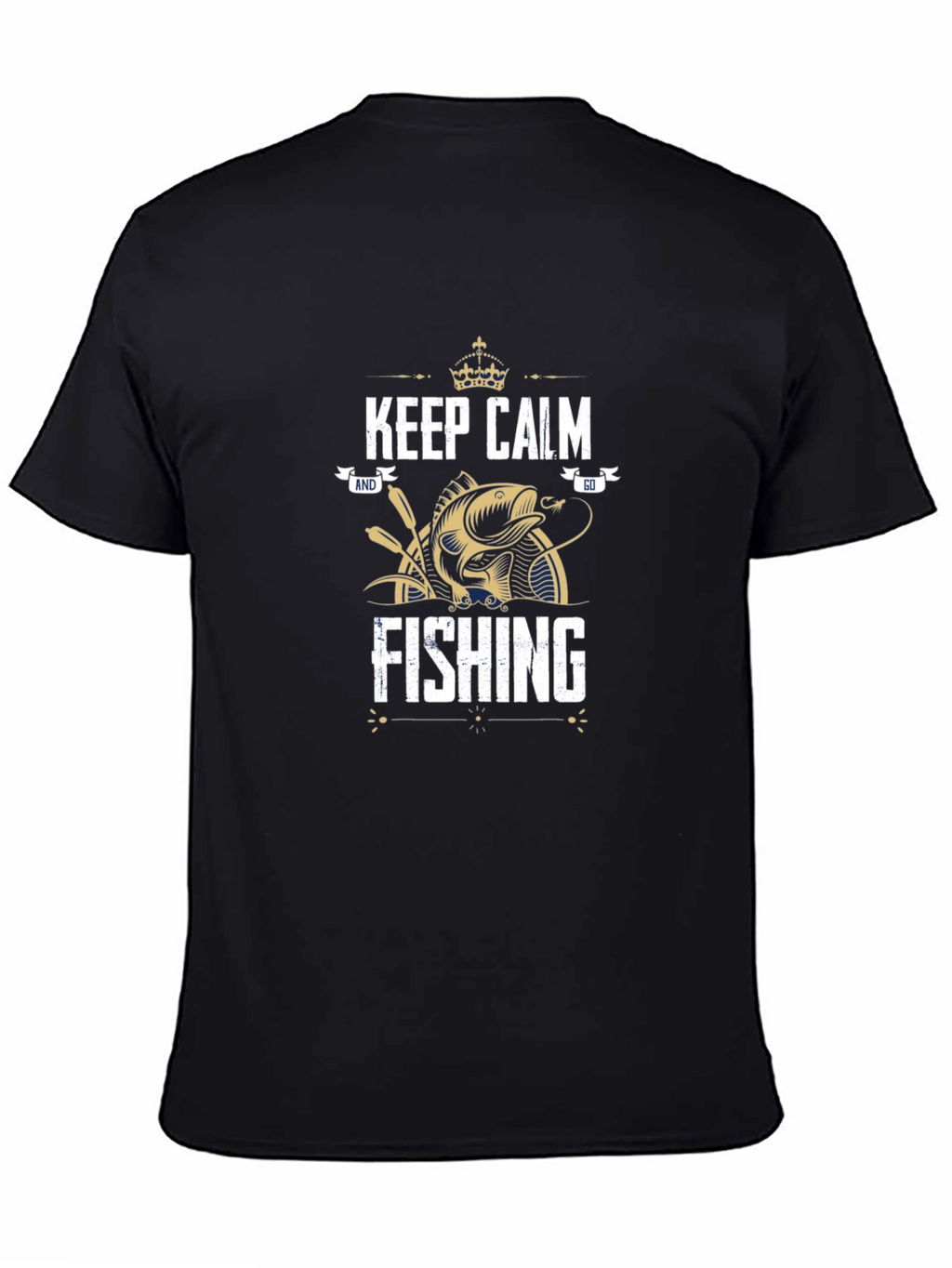 Keep Calm and Go Fishing Graphic T-Shirt