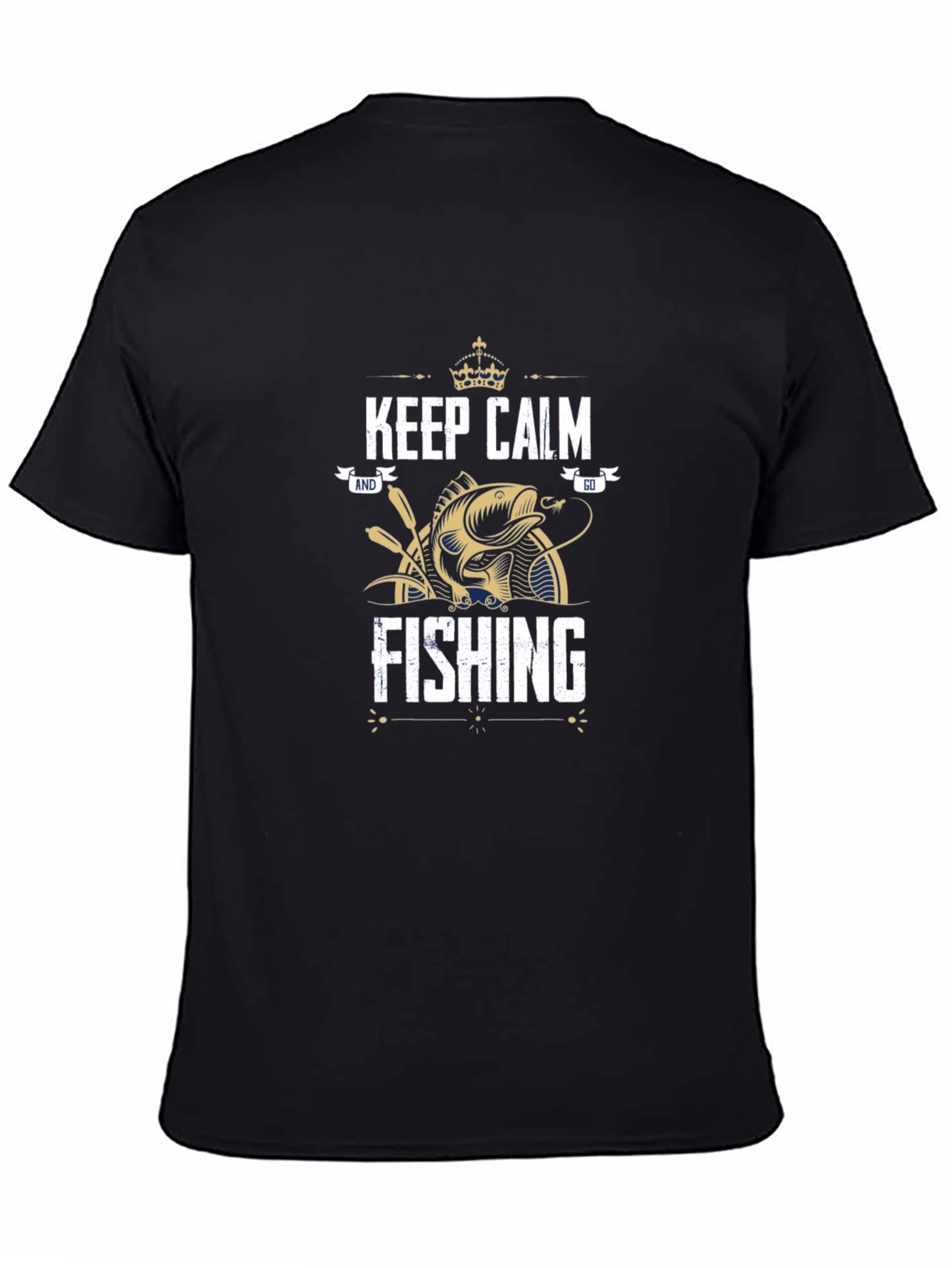 Keep Calm and Go Fishing Graphic T-Shirt