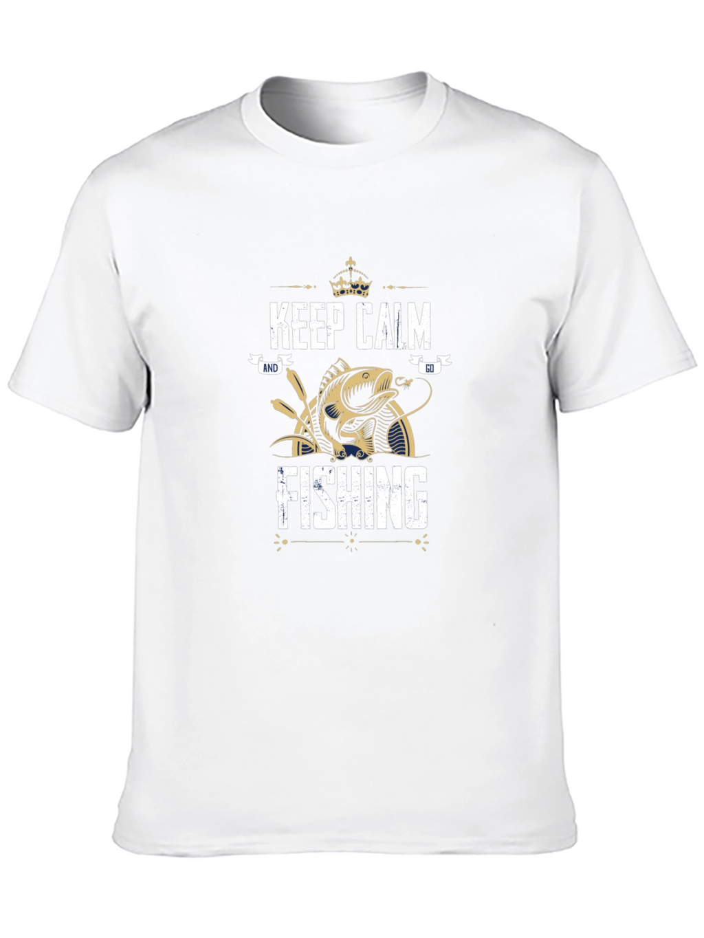 Keep Calm and Go Fishing Graphic T-Shirt