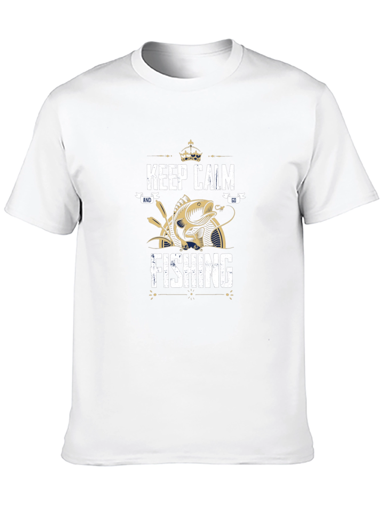 Keep Calm and Go Fishing Graphic T-Shirt