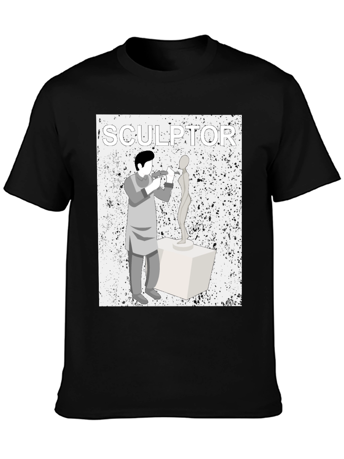 Sculptor Graphic T-Shirt - Artistic Design