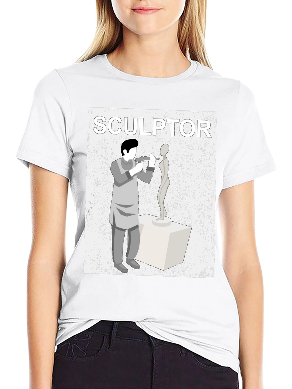 Sculptor Graphic T-Shirt - Artistic Design