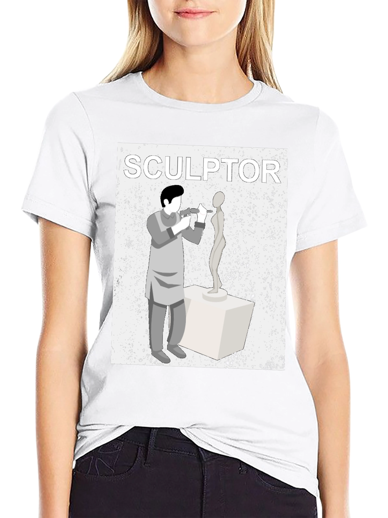 Sculptor Graphic T-Shirt - Artistic Design