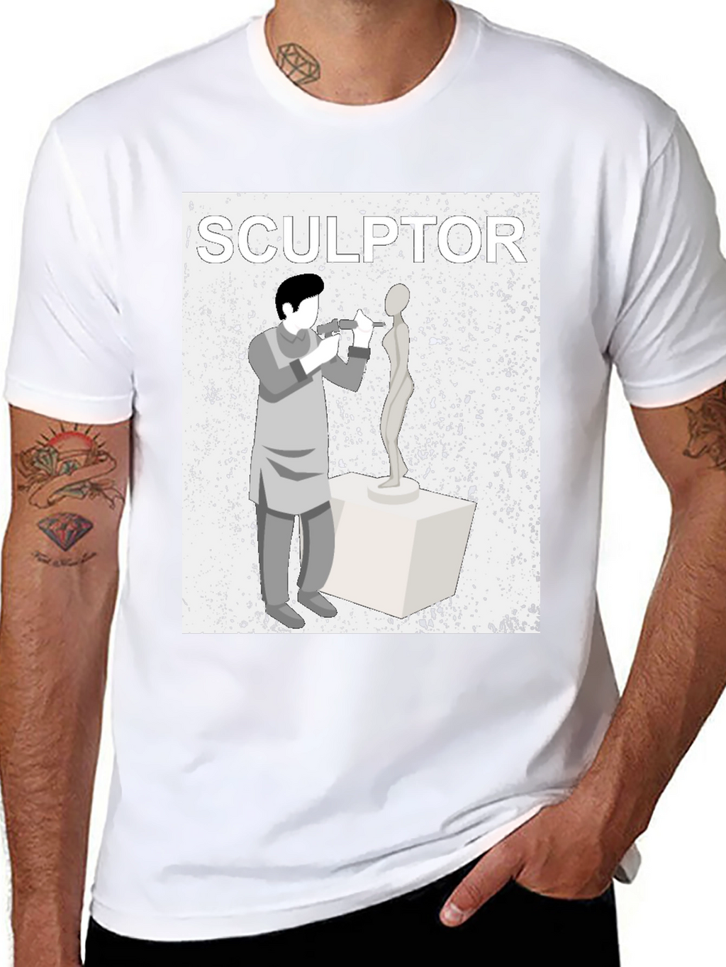 Sculptor Graphic T-Shirt - Artistic Design