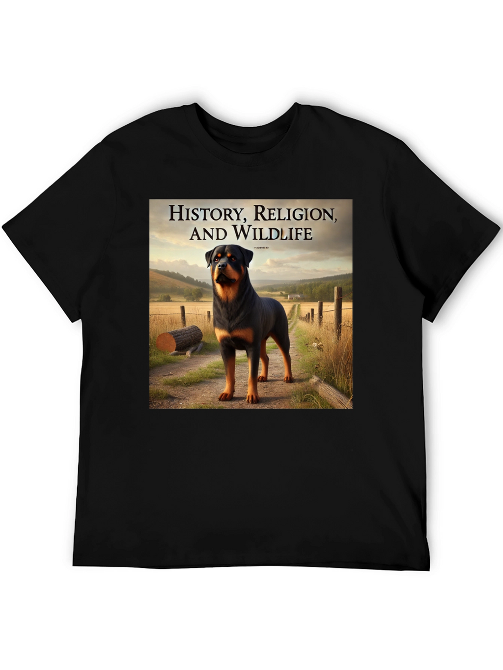 Rottweiler T-Shirt: History Religion & Wildlife Tee