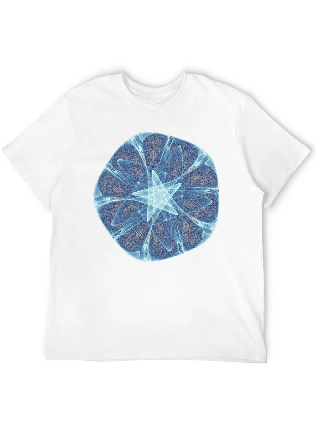 Fractal Starburst Black T-Shirt