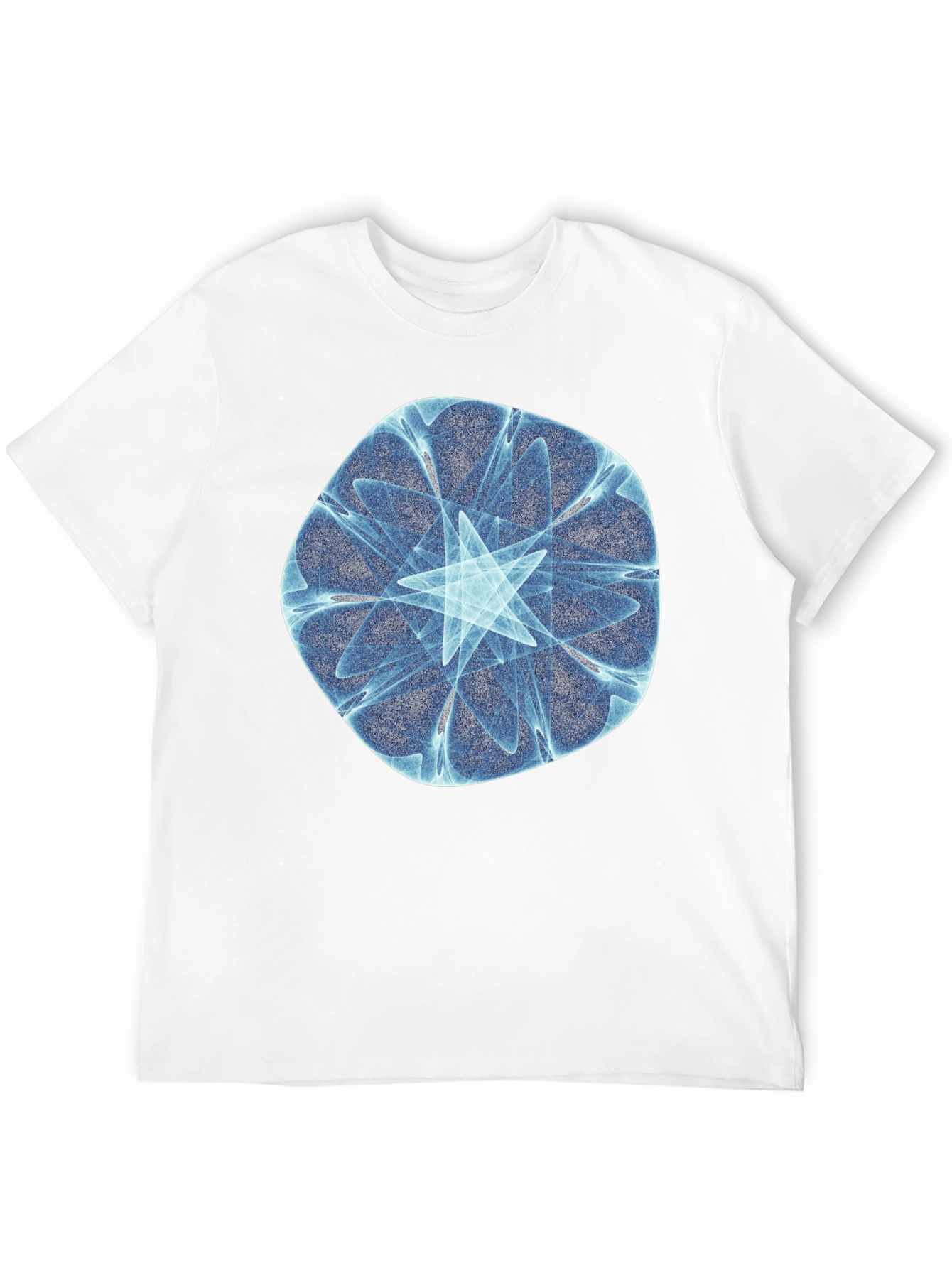 Fractal Starburst Black T-Shirt