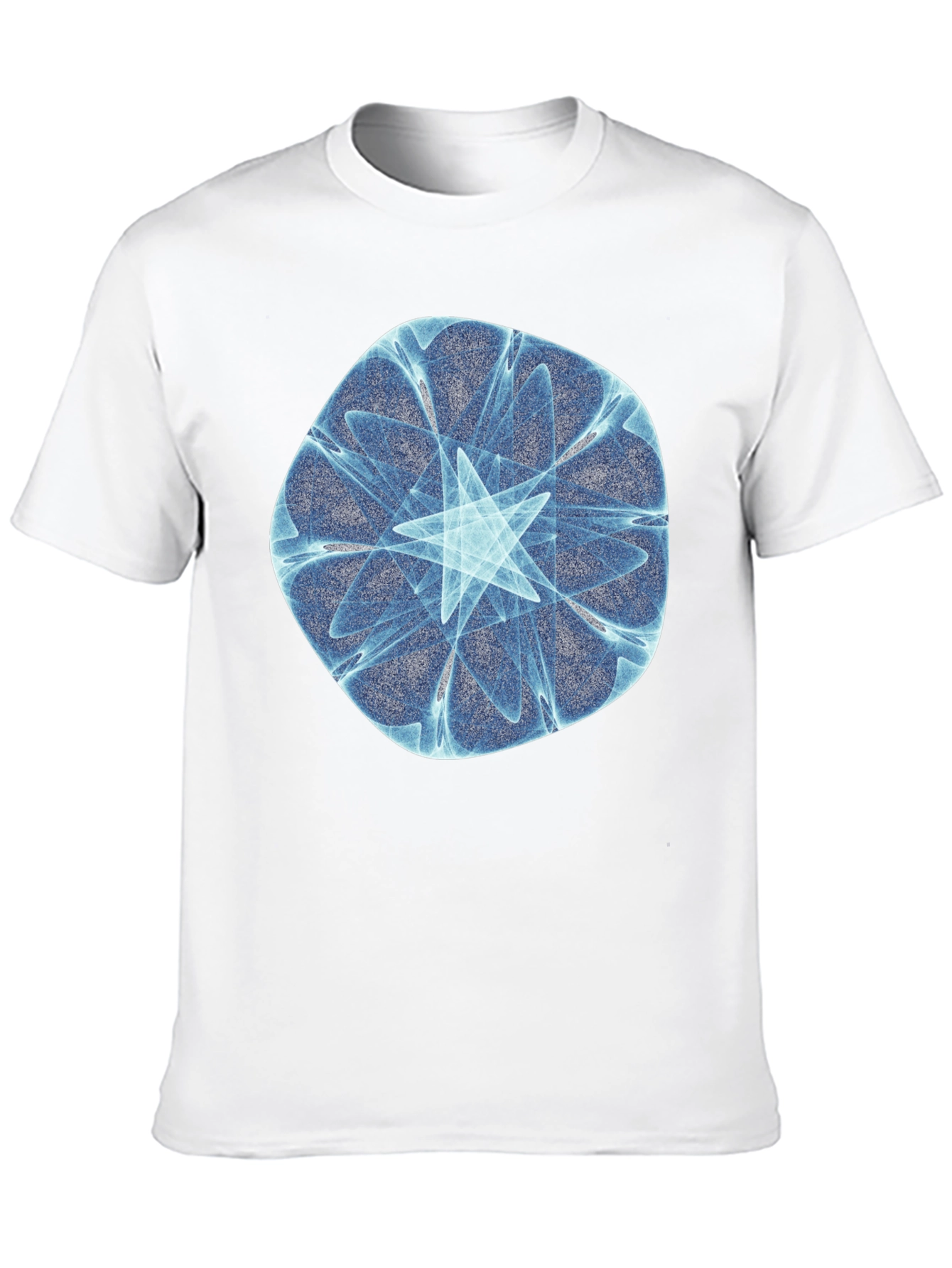 Fractal Starburst Black T-Shirt