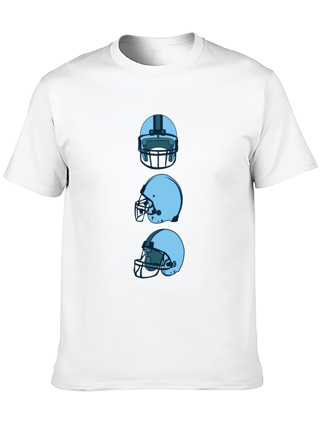 Football Helmet Stack Graphic Tee