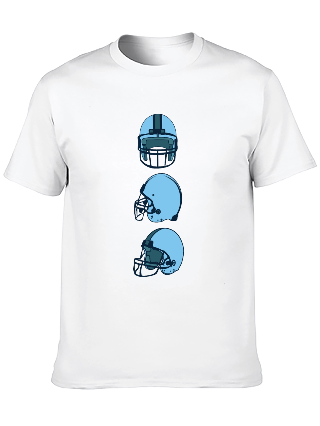 Football Helmet Stack Graphic Tee