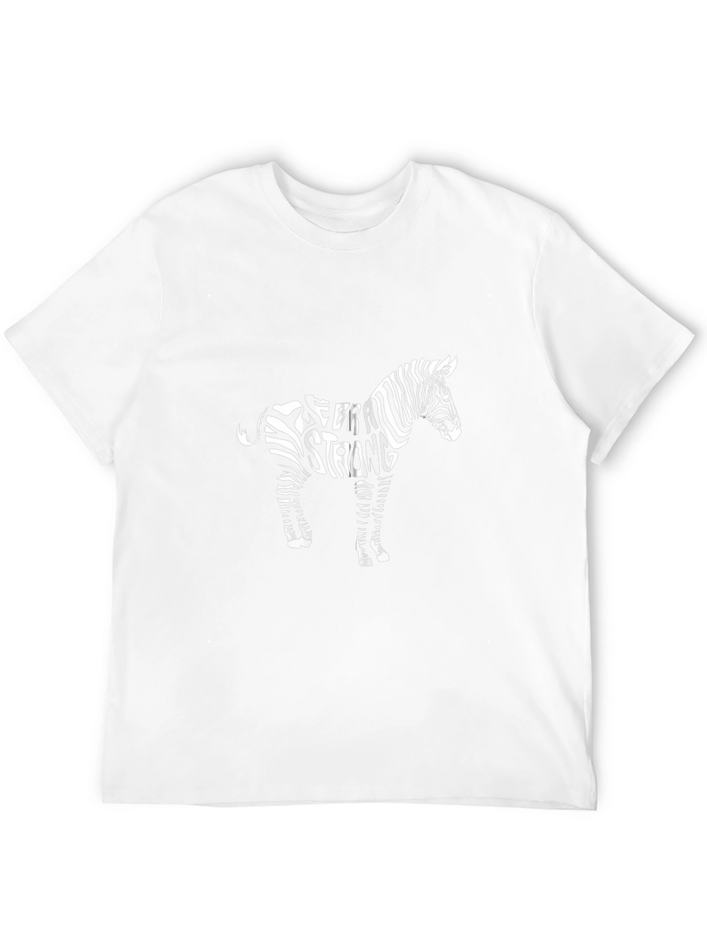 Zebra Strong Graphic T-Shirt - Black
