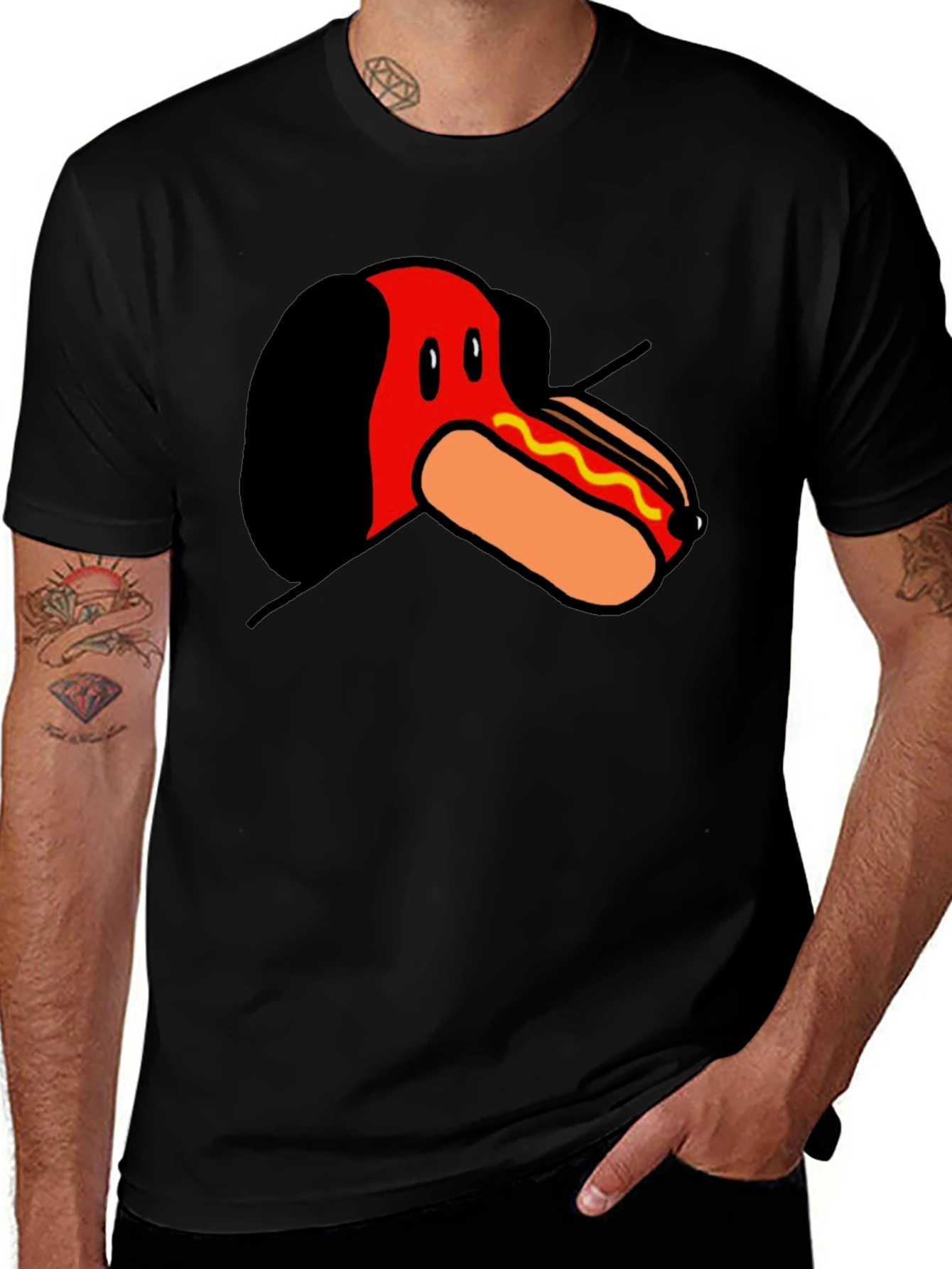 Hot Dog Dachshund T-Shirt - Funny Graphic Tee