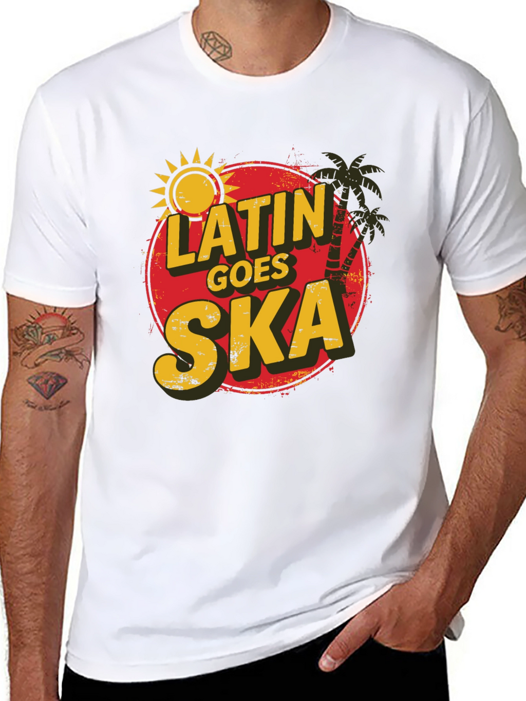 Latin Goes Ska Graphic Tee - Retro Style