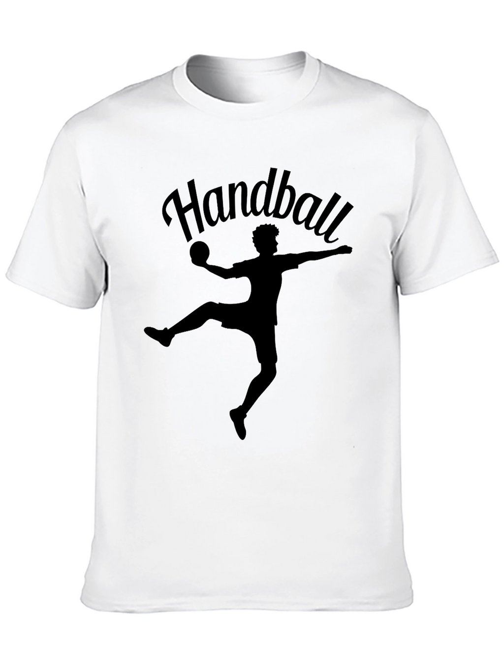 Handball Player Graphic Tee - Black Sport T-Shirt