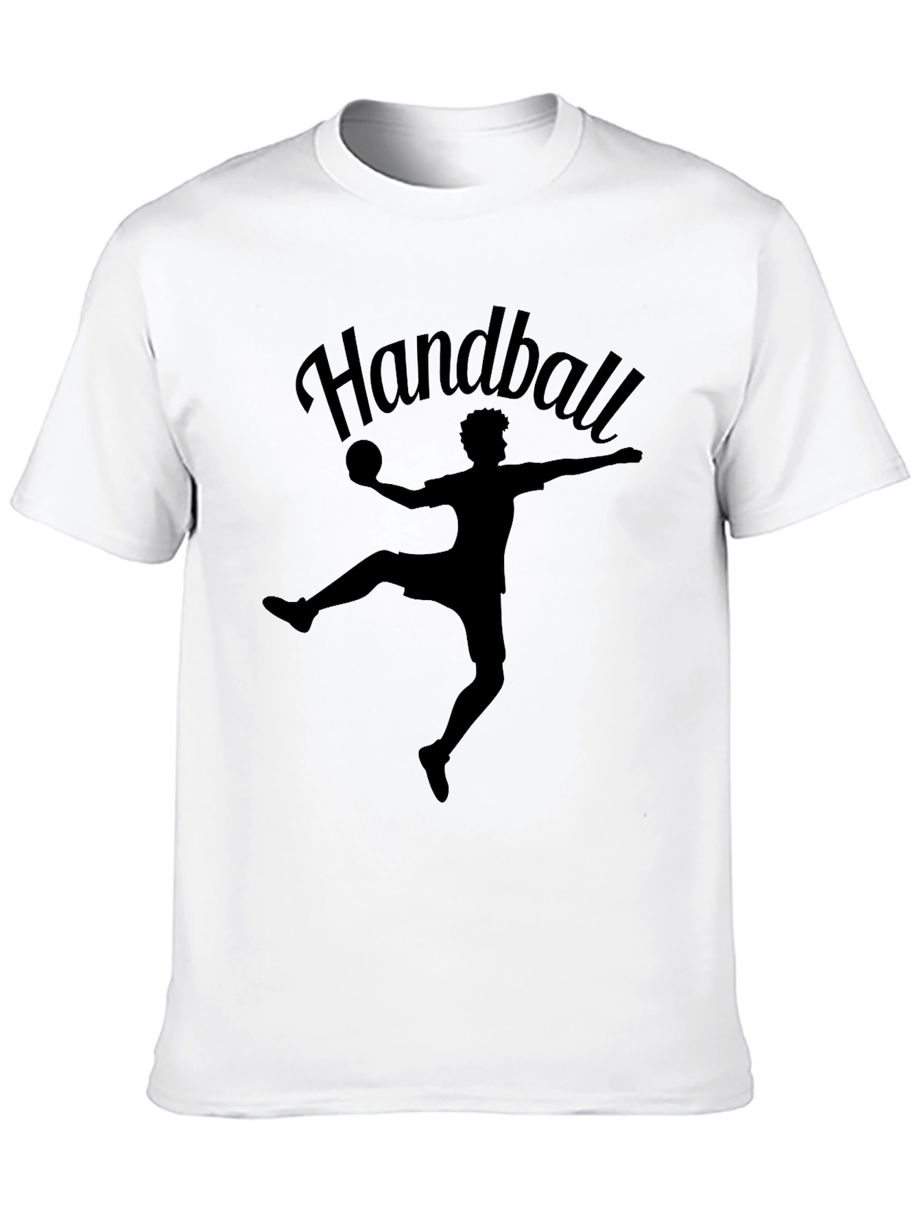Handball Player Graphic Tee - Black Sport T-Shirt