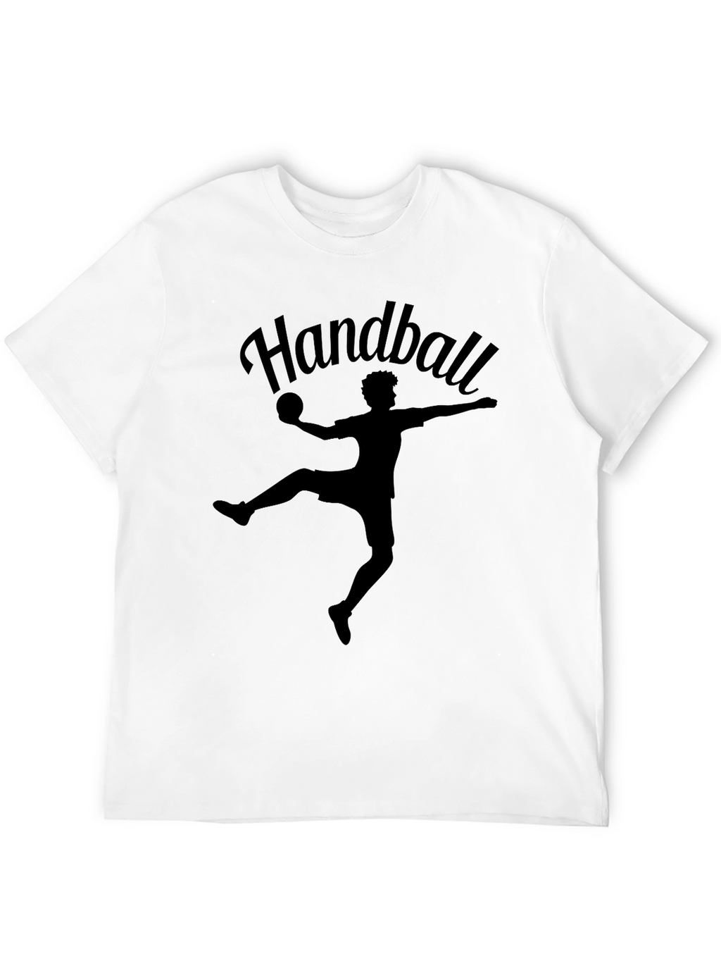 Handball Player Graphic Tee - Black Sport T-Shirt