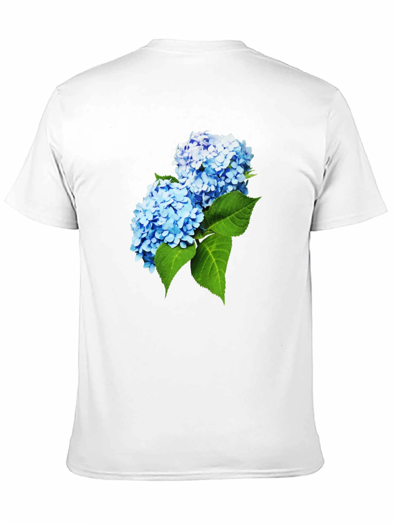 Hydrangea Flower Graphic T-Shirt - Stylish Mens Tee