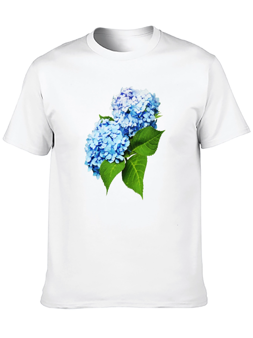 Hydrangea Flower Graphic T-Shirt - Stylish Mens Tee