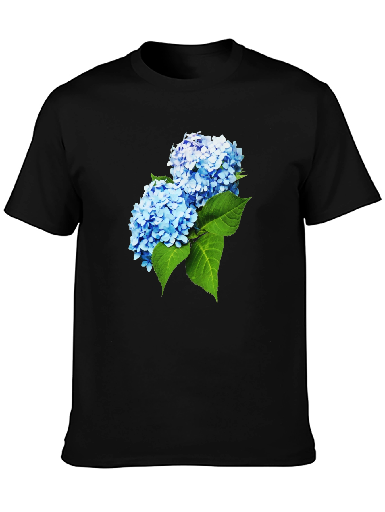 Hydrangea Flower Graphic T-Shirt - Stylish Mens Tee