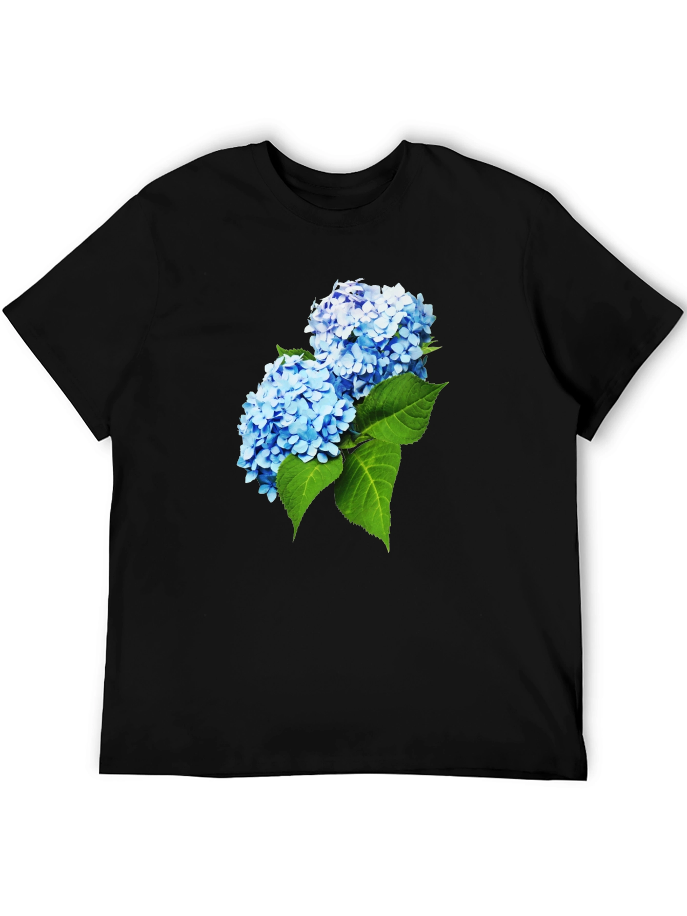 Hydrangea Flower Graphic T-Shirt - Stylish Mens Tee