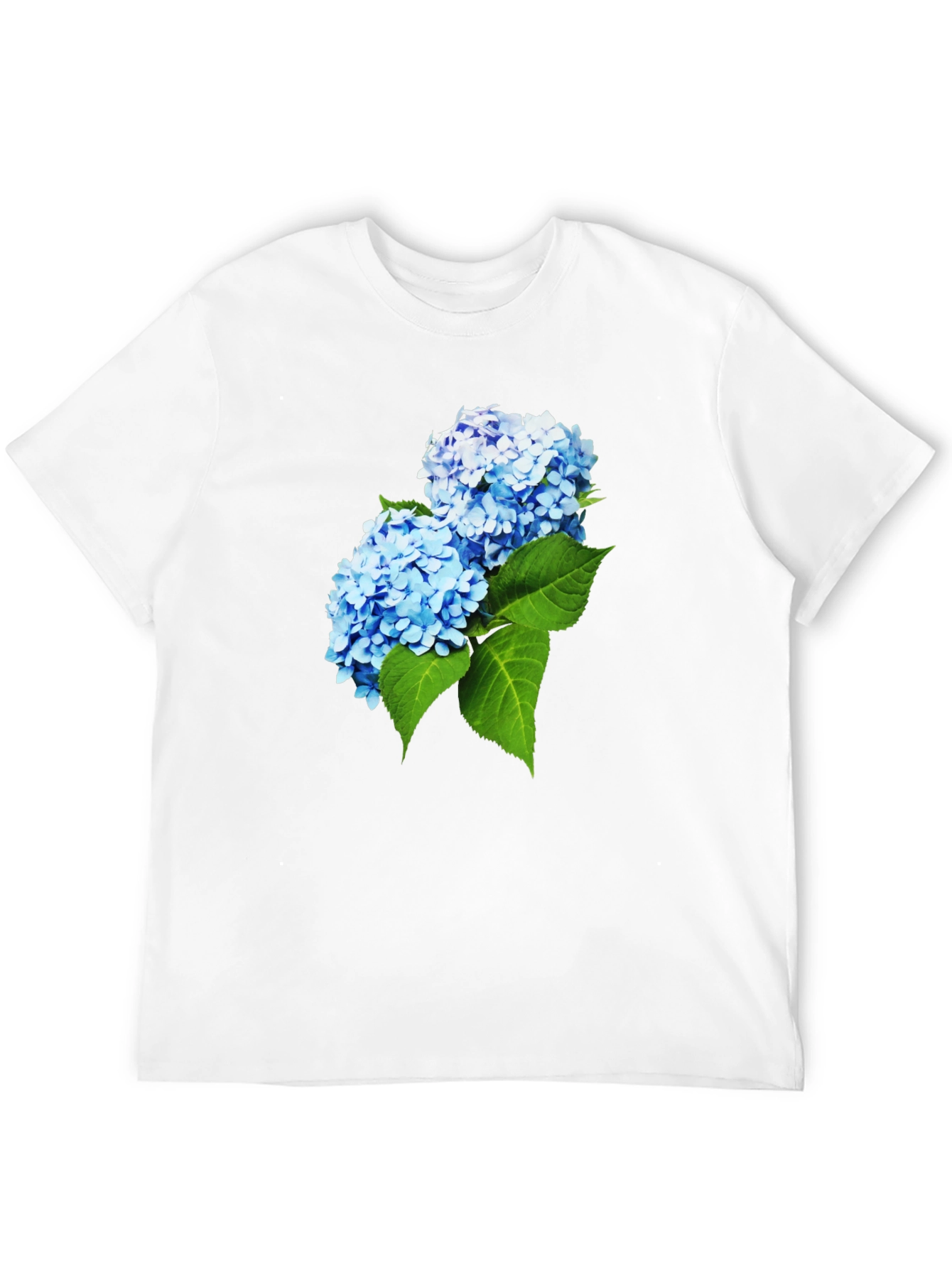 Hydrangea Flower Graphic T-Shirt - Stylish Mens Tee