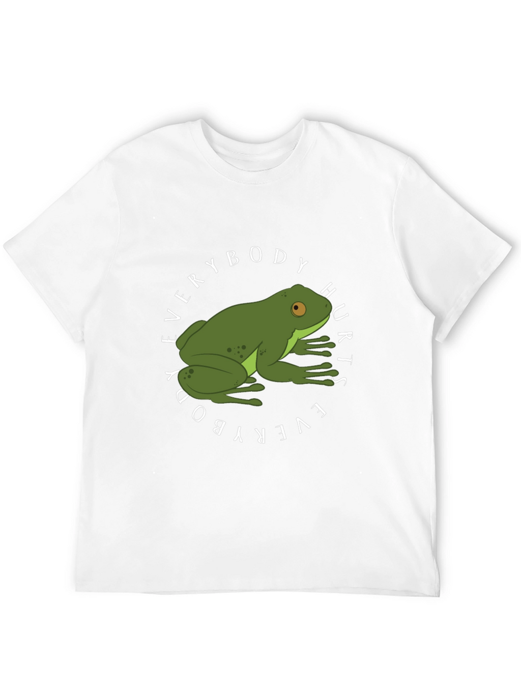 Everybody Hurts Frog Graphic Black T-Shirt