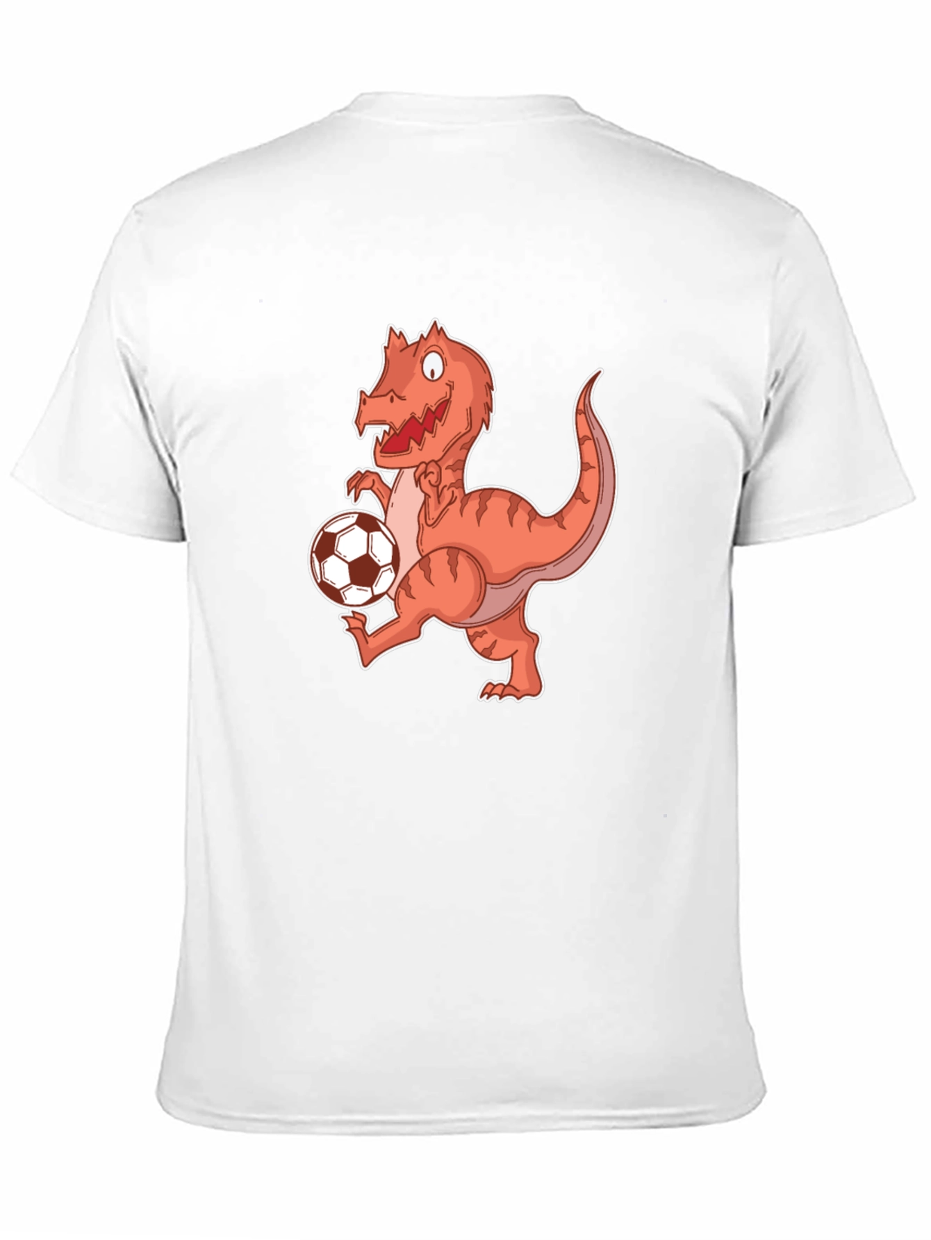 Dinosaur Soccer Player Graphic T-Shirt